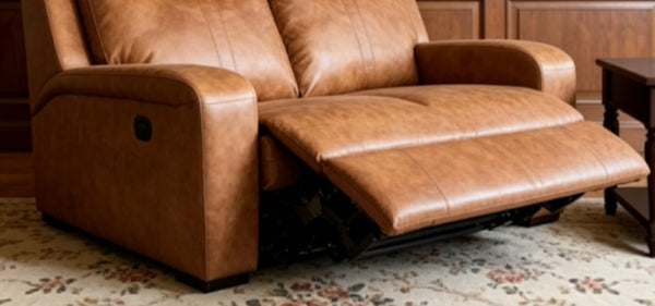 English Elm Artificial Leather Power Reclining Sofa Set with Coffee Table for Living Rooms W547P523256