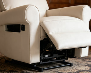 English Elm Manual Swivel Recliner Armchair with Button Tufted Plush Seat for Living Room W547P523307
