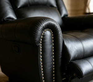 English Elm Electric Swivel Leisure Armchair with Plush Upholstery for Living Room or Bedroom W547P523425
