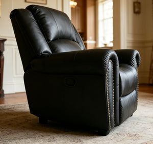 English Elm Electric Swivel Leisure Armchair with Plush Upholstery for Living Room or Bedroom W547P523425