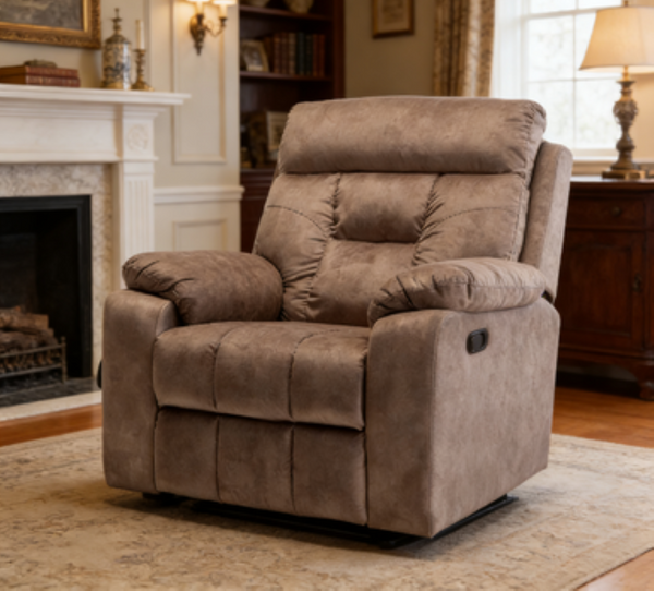 English Elm Old Comfort Oversized Velvet Lift Chair with Dual Motor Recline Massage and Lumbar Heat W547P523443
