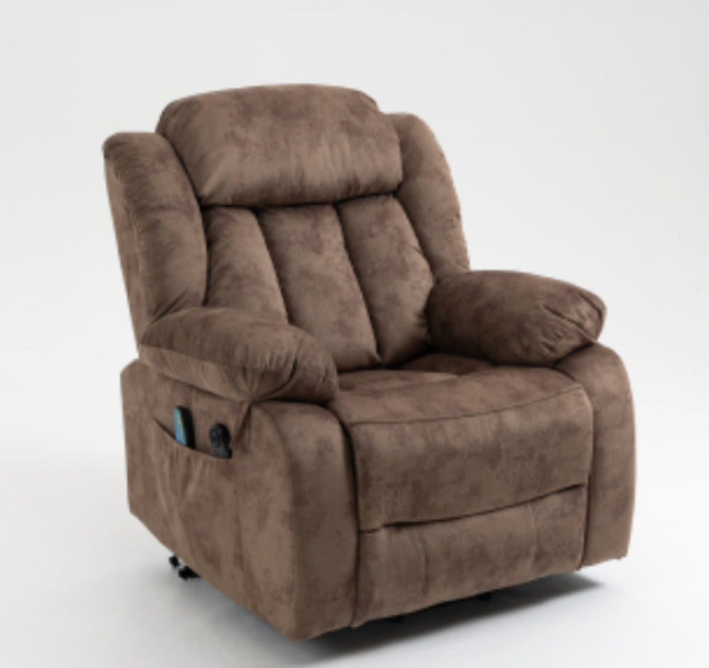English Elm Recliners Power Lift Chair with Massage Heat Usb Port and Overstuffed Cushion Support W547P523845