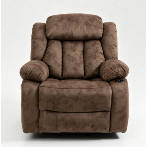 English Elm Recliners Power Lift Chair with Massage Heat Usb Port and Overstuffed Cushion Support W547P523845