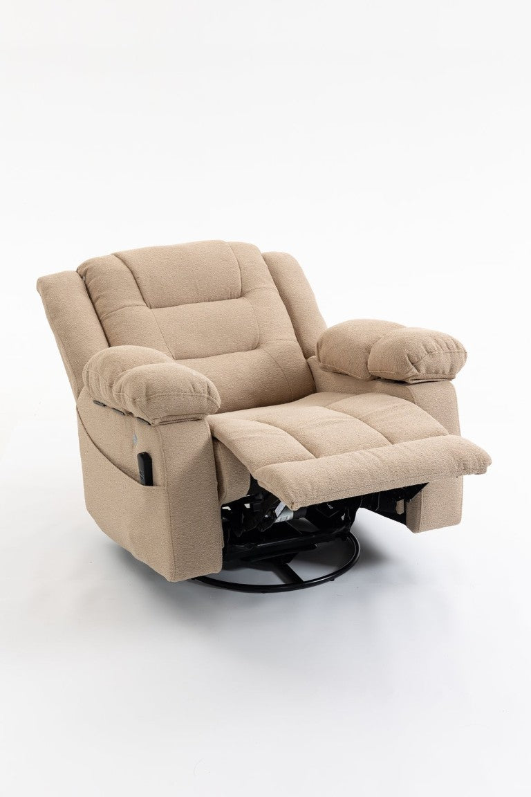 English Elm Airbag Compression Massage Chair with Heat Therapy and Motorized Oscillating Relaxation Camel W547S00107