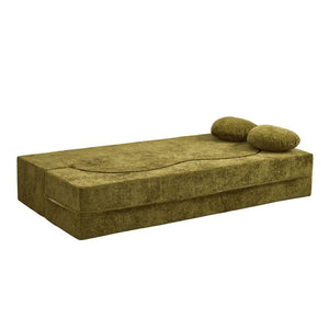 English Elm Heart-shaped Convertible Sofa Bed Sculptural Sponge Fill Lounge for Studio Apartments W5502P516737