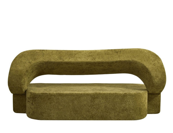 English Elm Eggshell Convertible Plush Sofa Bed with High Density Foam for Apartment Living Olive Green W5502P516744