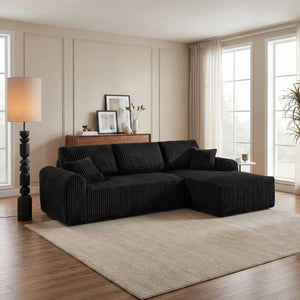 English Elm D-083 Modular Cloud Sectional with Memory Foam Fill and Breathable Fabric Upholstery W5515P438971