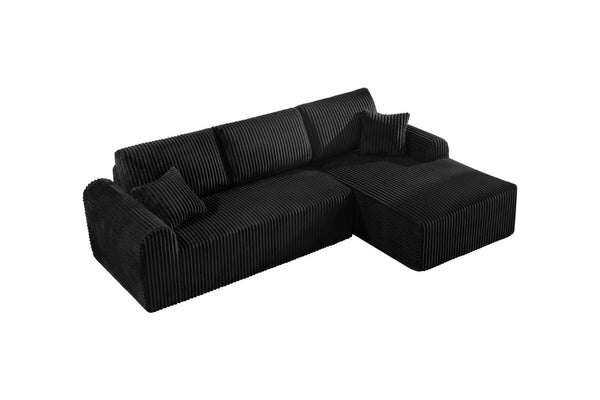 English Elm D-083 Modular Cloud Sectional with Memory Foam Fill and Breathable Fabric Upholstery W5515P438971