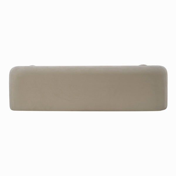 English Elm 98.4" Corduroy Cloud Sofa Bubble Tufted Three Seat Deep Cushion for Living Room Camel W5515P495968