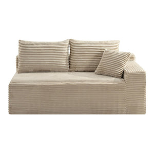 English Elm Camel Corduroy Legless Modular Accent Chair Low Profile Armless Floor Seating W5515P509308