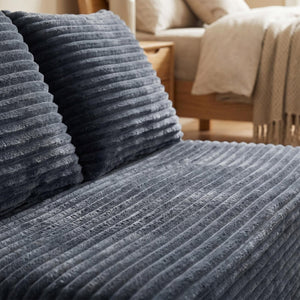 English Elm Gray Corduroy Armless Floor Loveseat Modern Low Profile 2 Seater for Compact Spaces W5515P513195