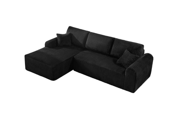 English Elm 109Cloud Modular L-Shape Sectional Deep Seat Memory Foam Sofa for Living Room W5515S00004
