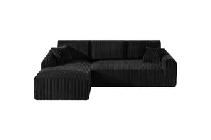 English Elm 109Cloud Modular L-Shape Sectional Deep Seat Memory Foam Sofa for Living Room W5515S00004