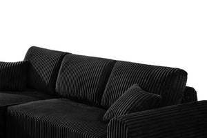 English Elm 109Cloud Modular L-Shape Sectional Deep Seat Memory Foam Sofa for Living Room W5515S00004