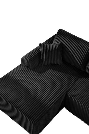 English Elm 109Cloud Modular L-Shape Sectional Deep Seat Memory Foam Sofa for Living Room W5515S00004