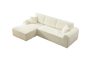 English Elm 109Cloud Modular L-Shape Sectional Deep Sink-In Memory Foam Living Room Couch W5515S00005