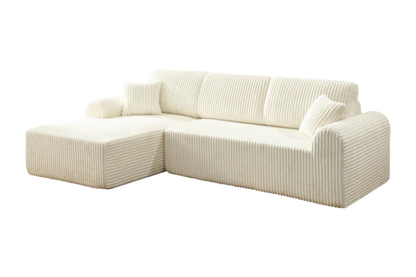 English Elm 109Cloud Modular L-Shape Sectional Deep Sink-In Memory Foam Living Room Couch W5515S00005