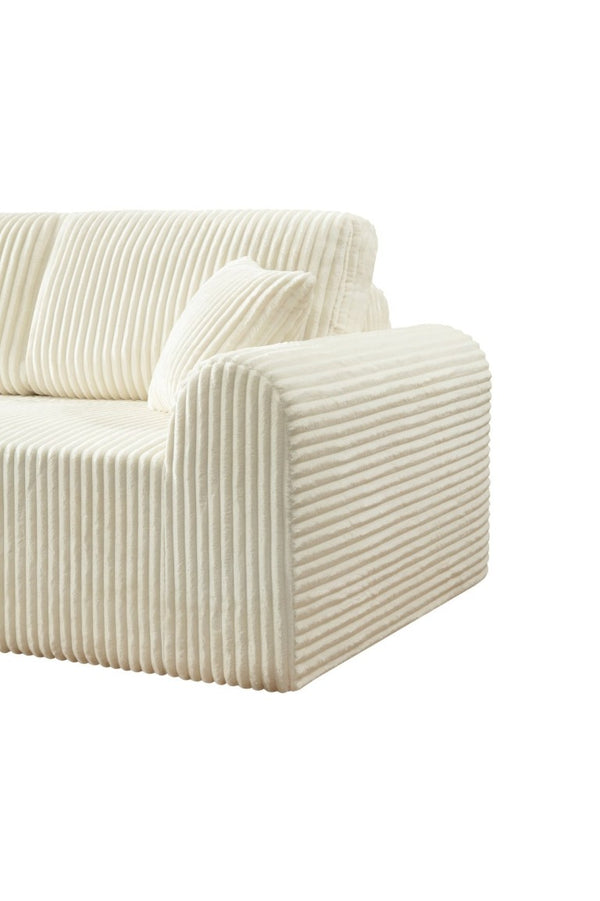 English Elm 109Cloud Modular L-Shape Sectional Deep Sink-In Memory Foam Living Room Couch W5515S00005