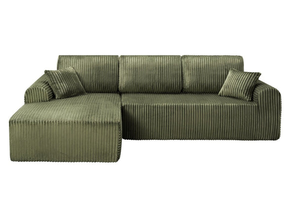 English Elm 109Cloud Modular L-Shape Sectional with Memory Foam Deep Seating for Living Room W5515S00006