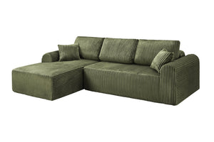 English Elm 109Cloud Modular L-Shape Sectional with Memory Foam Deep Seating for Living Room W5515S00006