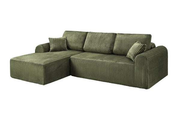 English Elm 109Cloud Modular L-Shape Sectional with Memory Foam Deep Seating for Living Room W5515S00006