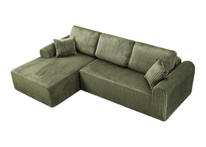 English Elm 109Cloud Modular L-Shape Sectional with Memory Foam Deep Seating for Living Room W5515S00006