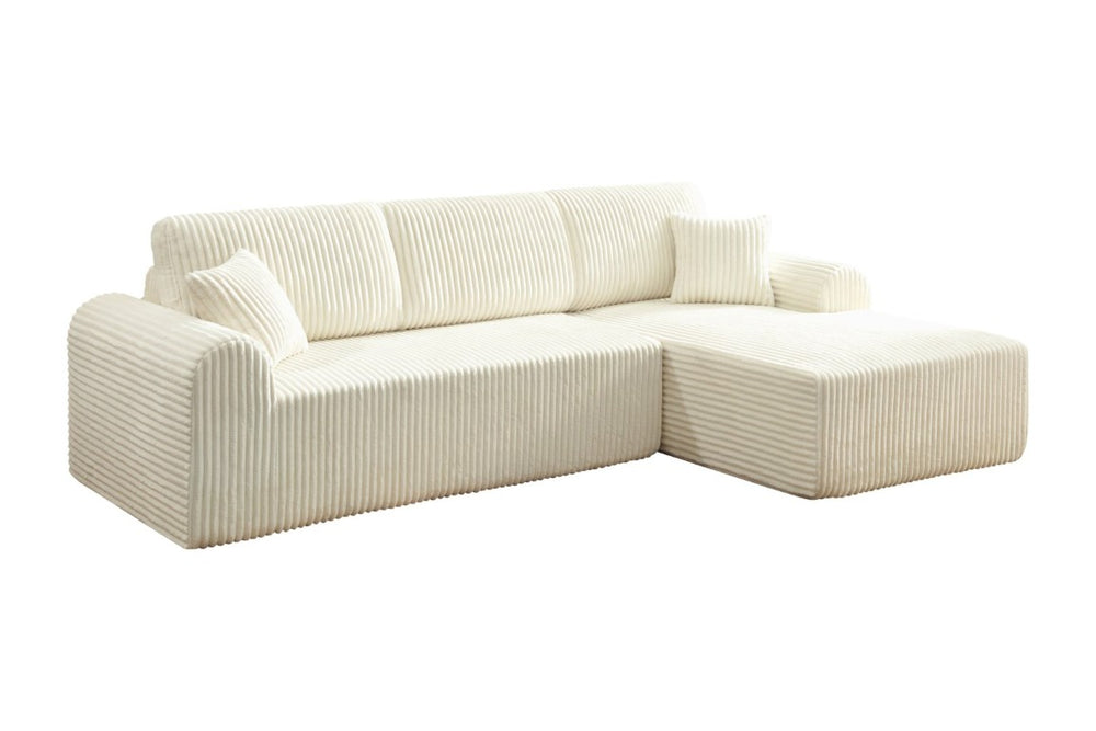 English Elm 109Cloud Oversized Modular Sectional Chaise Sofa Deep Sink Memory Foam Living Room W5515S00009