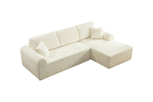 English Elm 109Cloud Oversized Modular Sectional Chaise Sofa Deep Sink Memory Foam Living Room W5515S00009
