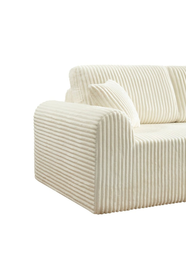 English Elm 109Cloud Oversized Modular Sectional Chaise Sofa Deep Sink Memory Foam Living Room W5515S00009