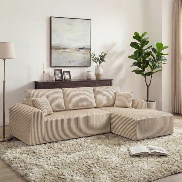 English Elm 109Cloud Modular Sectional Two Chaise Cloud Sofa Washable Cover Modern Lounge W5515S00011