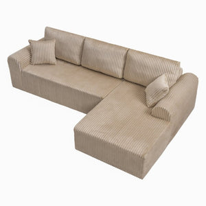 English Elm 109Cloud Modular Sectional Two Chaise Cloud Sofa Washable Cover Modern Lounge W5515S00011
