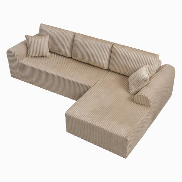 English Elm 109Cloud Modular Sectional Two Chaise Cloud Sofa Washable Cover Modern Lounge W5515S00011