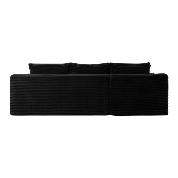 English Elm 94.5 Inch Corduroy U-Shaped Modular Sectional Deep Seat Sofa for Living Spaces W5515S00045
