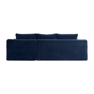 English Elm 94.5 Inch Corduroy Modular U-Shaped Sectional Deep Seat Sofa for Living Room W5515S00054