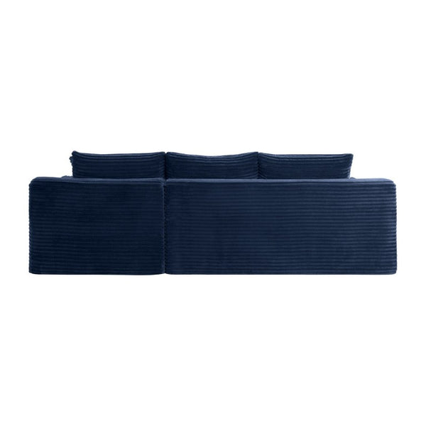 English Elm 94.5 Inch Corduroy Modular U-Shaped Sectional Deep Seat Sofa for Living Room W5515S00054