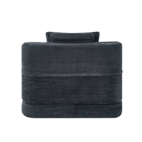 English Elm Multi-functional Corduroy Sofa Converts to a Compact Desk for Studio Living W5527P506539