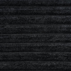 English Elm 63 Inch Compact Corduroy Loveseat High Density Foam Two Seater for Bedroom or Office Black W5527P515048