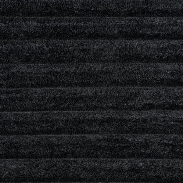 English Elm 63 Inch Compact Corduroy Loveseat High Density Foam Two Seater for Bedroom or Office Black W5527P515048