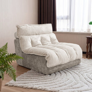 English Elm Cloud Modular Single Seat Sofa Chenille Upholstered Sectional for Modern Living Spaces Beige W5532P481720