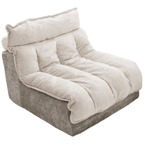 English Elm Cloud Modular Single Seat Sofa Chenille Upholstered Sectional for Modern Living Spaces Beige W5532P481720