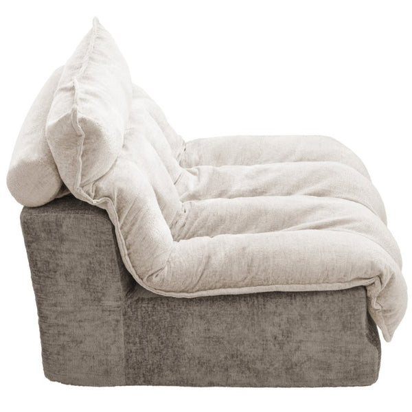 English Elm Cloud Modular Single Seat Sofa Chenille Upholstered Sectional for Modern Living Spaces Beige W5532P481720