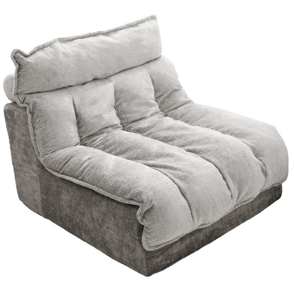 English Elm Cloud Modular Single Seat Sofa Chenille Upholstered Sectional for Modern Living Spaces Gray W5532P481721