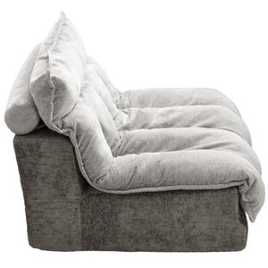 English Elm Cloud Modular Single Seat Sofa Chenille Upholstered Sectional for Modern Living Spaces Gray W5532P481721
