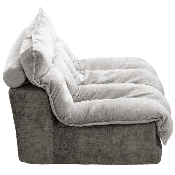 English Elm Cloud Modular Single Seat Sofa Chenille Upholstered Sectional for Modern Living Spaces Gray W5532P481721