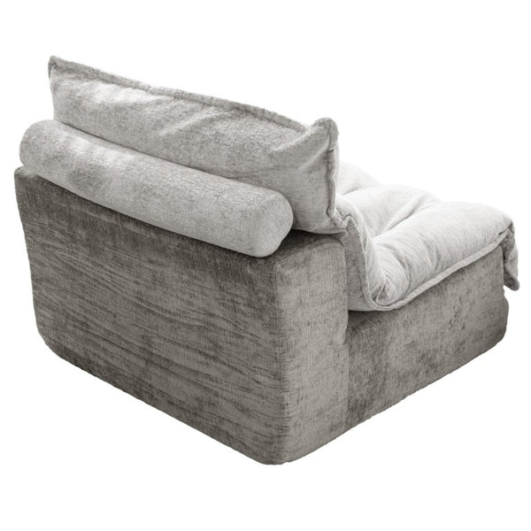 English Elm Cloud Modular Single Seat Sofa Chenille Upholstered Sectional for Modern Living Spaces Gray W5532P481721