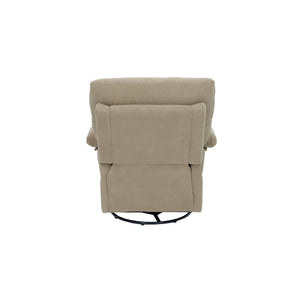 English Elm Modern Overstuffed Swivel Glider Recliner with Textured Fabric for Nursery or Living Room Camel W5568P524834
