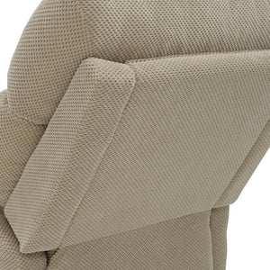 English Elm Modern Overstuffed Swivel Glider Recliner with Textured Fabric for Nursery or Living Room Camel W5568P524834