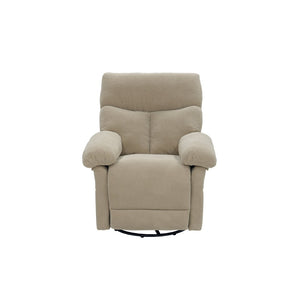 English Elm Modern Overstuffed Swivel Glider Recliner with Textured Fabric for Nursery or Living Room Camel W5568P524834