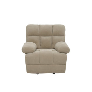 English Elm Modern Nubby Fabric Rocker Recliner with Pull Tab for Living Room Comfort Camel W5568P524851