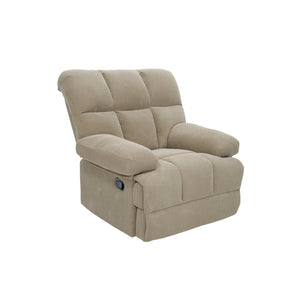 English Elm Modern Nubby Fabric Rocker Recliner with Pull Tab for Living Room Comfort Camel W5568P524851